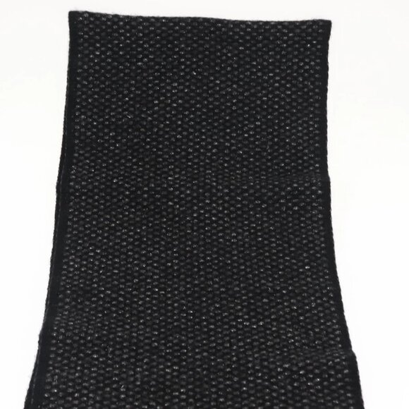 CHANEL Scarf Cashmere Black CC Auth BA5781 - Picture 6 of 10